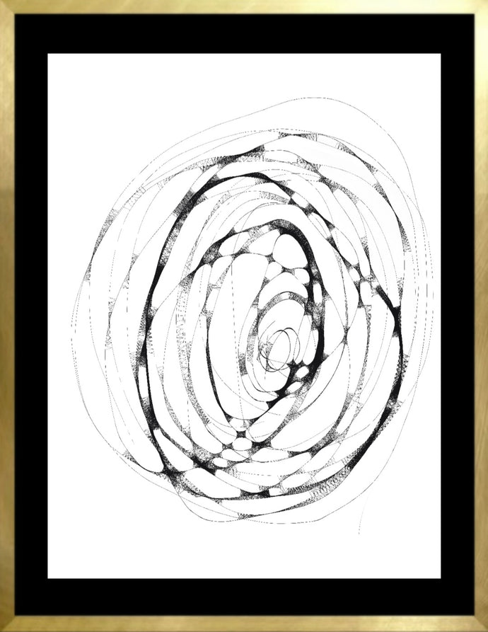 Cuadro circulo fondo negro 1
