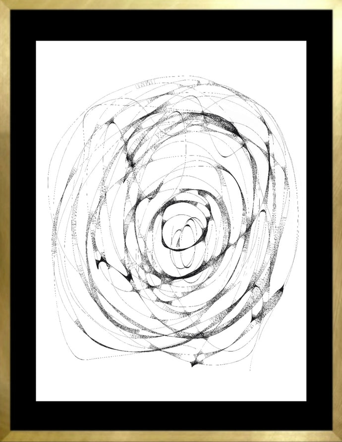 Cuadro circulo fondo negro 2