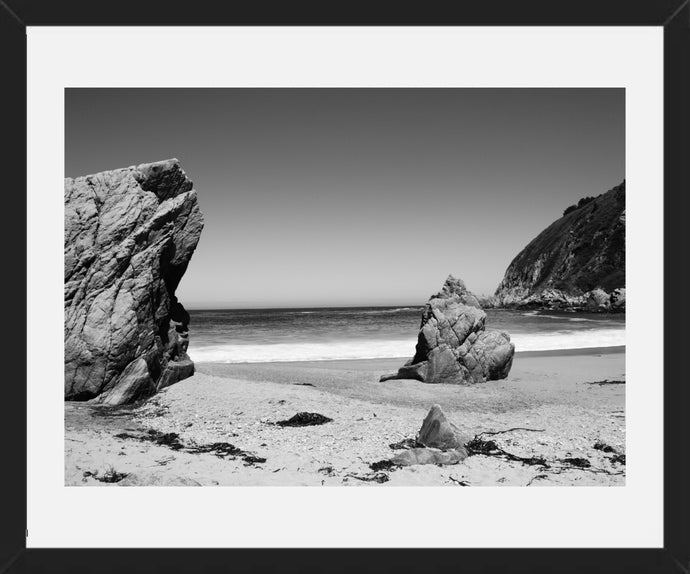 Cuadro Playa blanco y negro