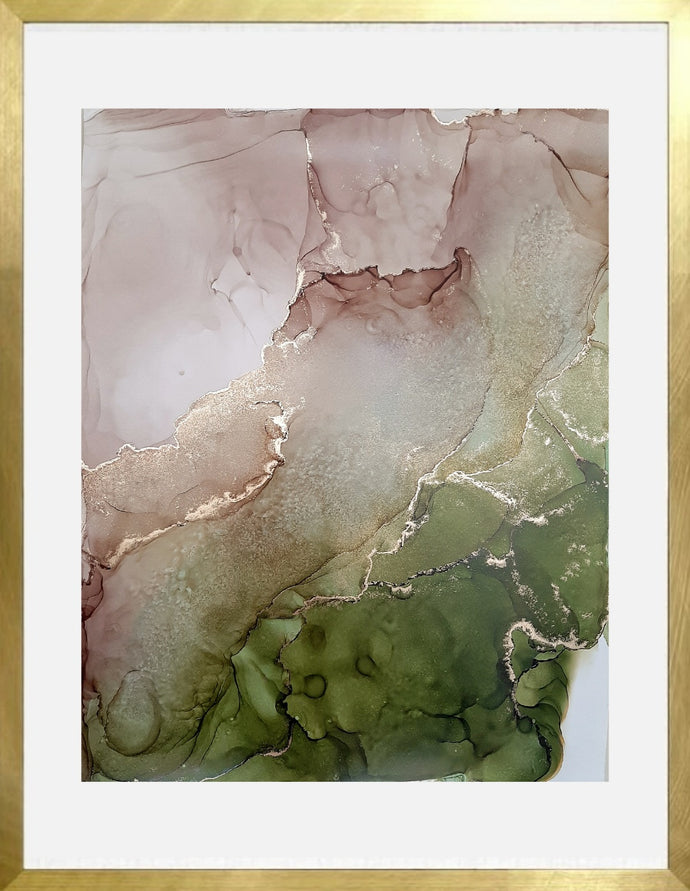 Cuadro Beige y olivo 2